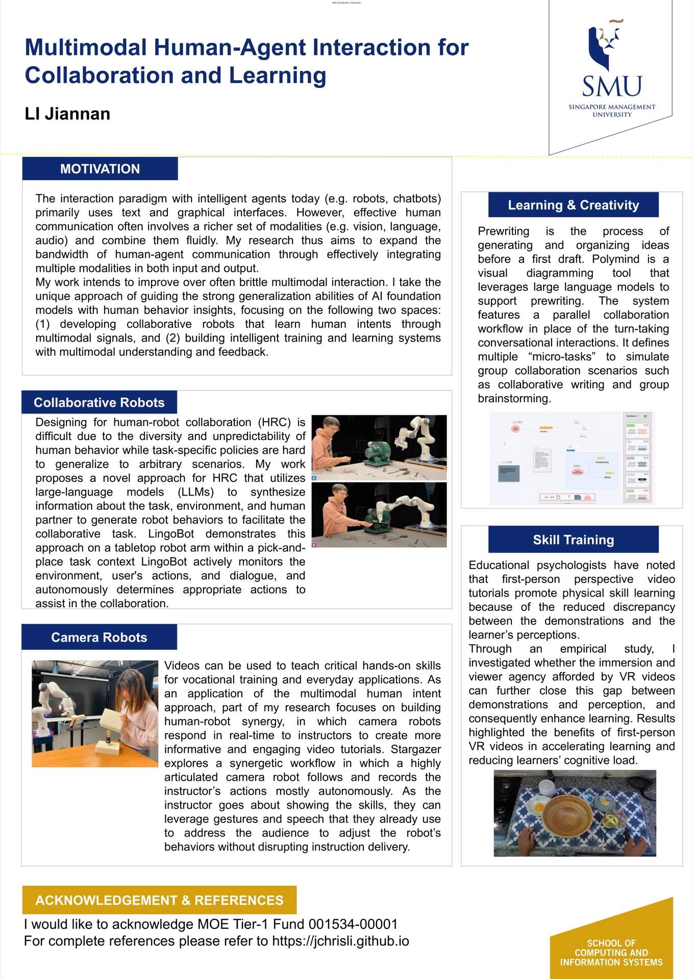 Multimodal Human-Agent Interaction for Collaboration and Learning