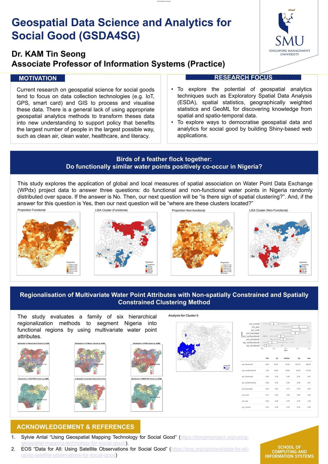 Geospatial Data Science and Analytics for Social Good (GSDA4SG)