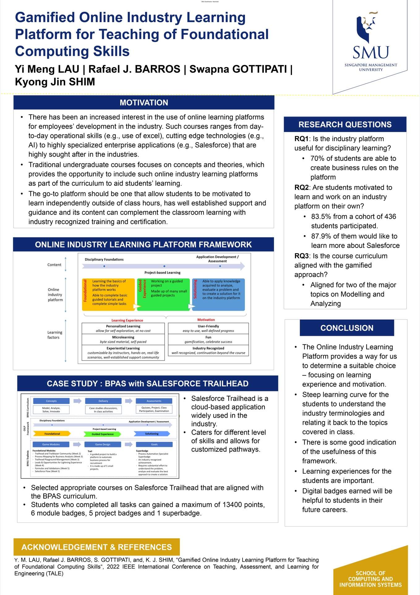 Gamified Online Industry Learning Platform for Teaching of Foundational Computing Skills