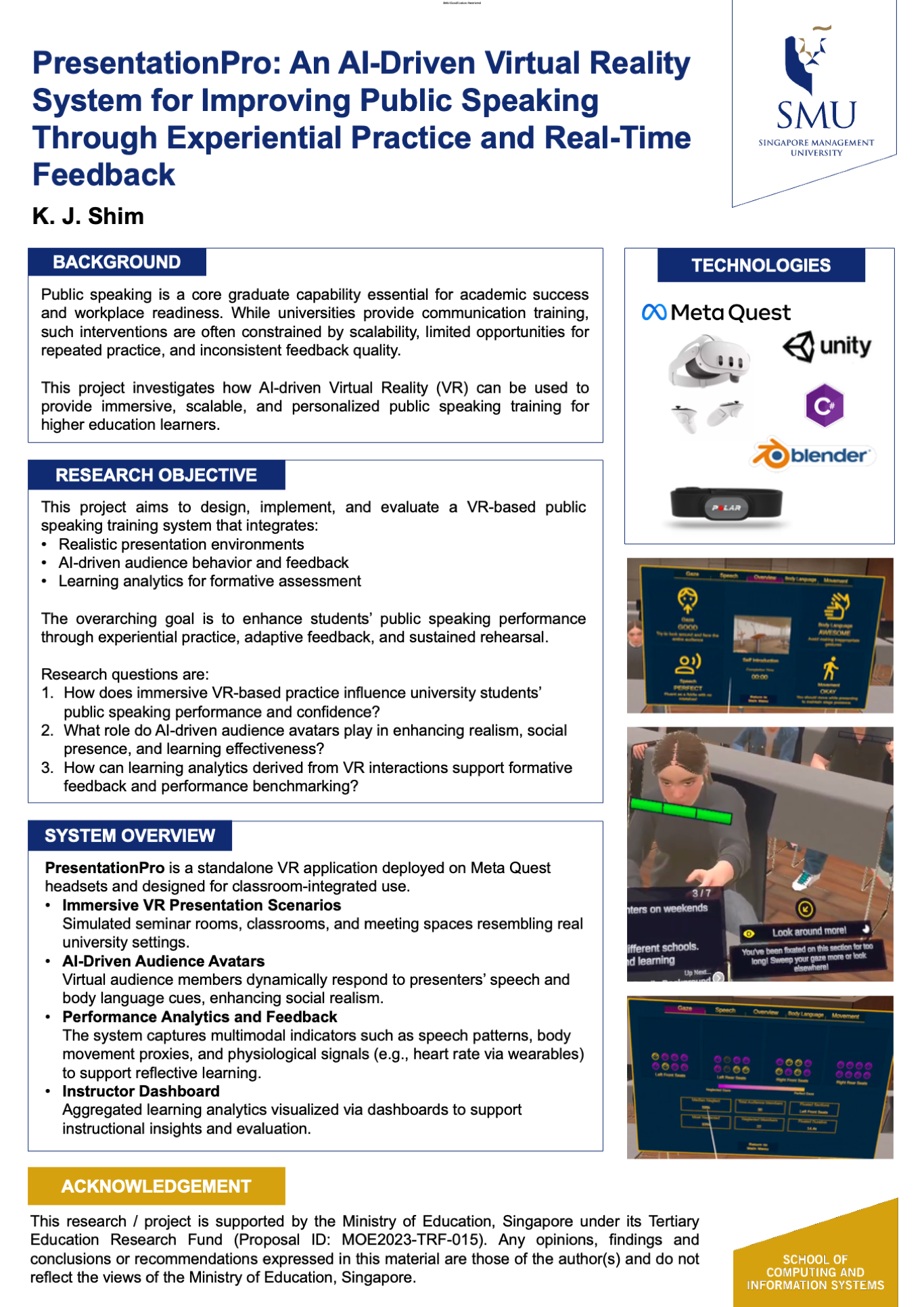 PresentationPro: An AI-Driven Virtual Reality System for Improving Public Speaking Through Experiential Practice and Real-Time Feedback
