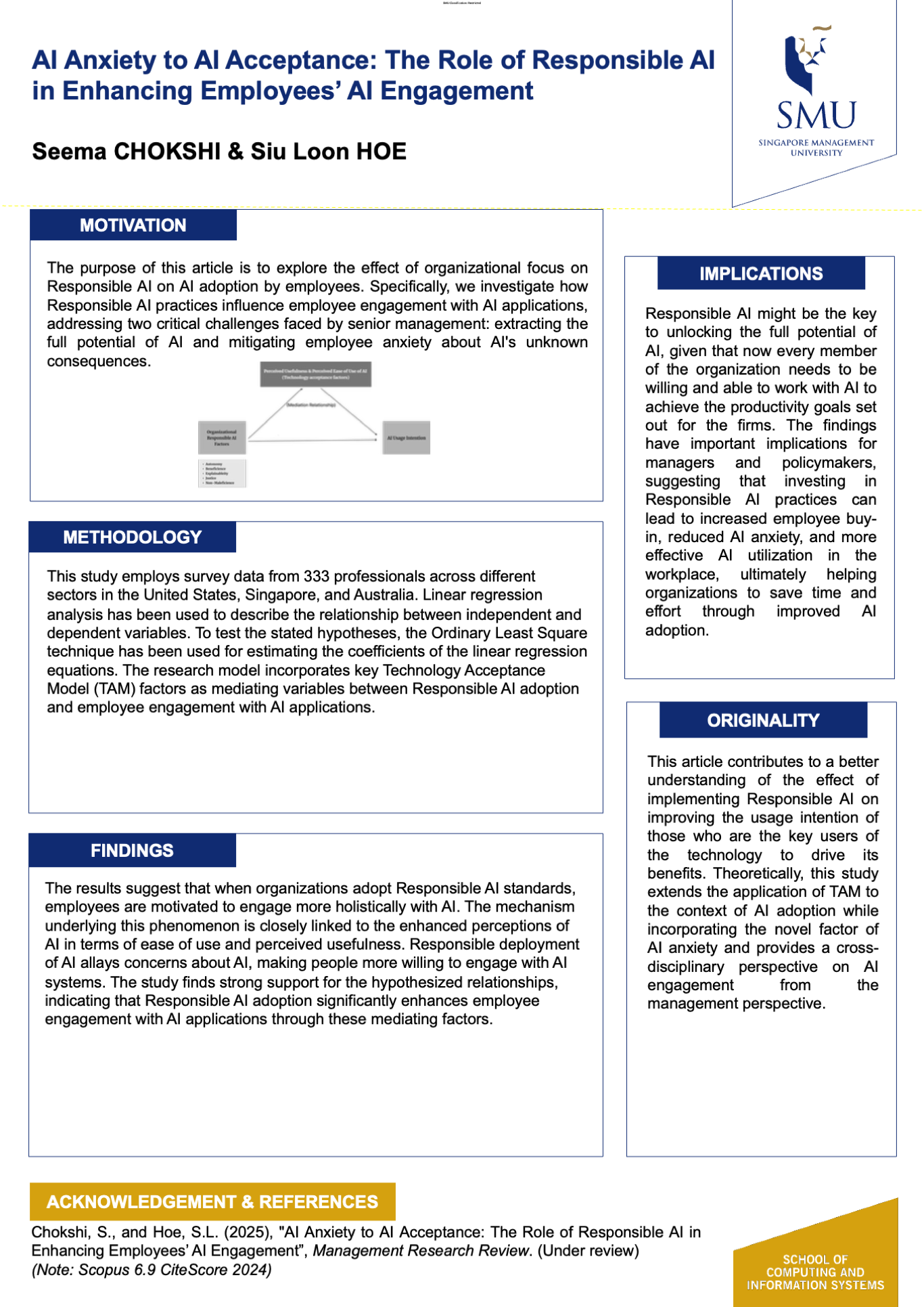 AI Anxiety to AI Acceptance: The Role of Responsible AI in Enhancing Employees&rsquo; AI Engagement