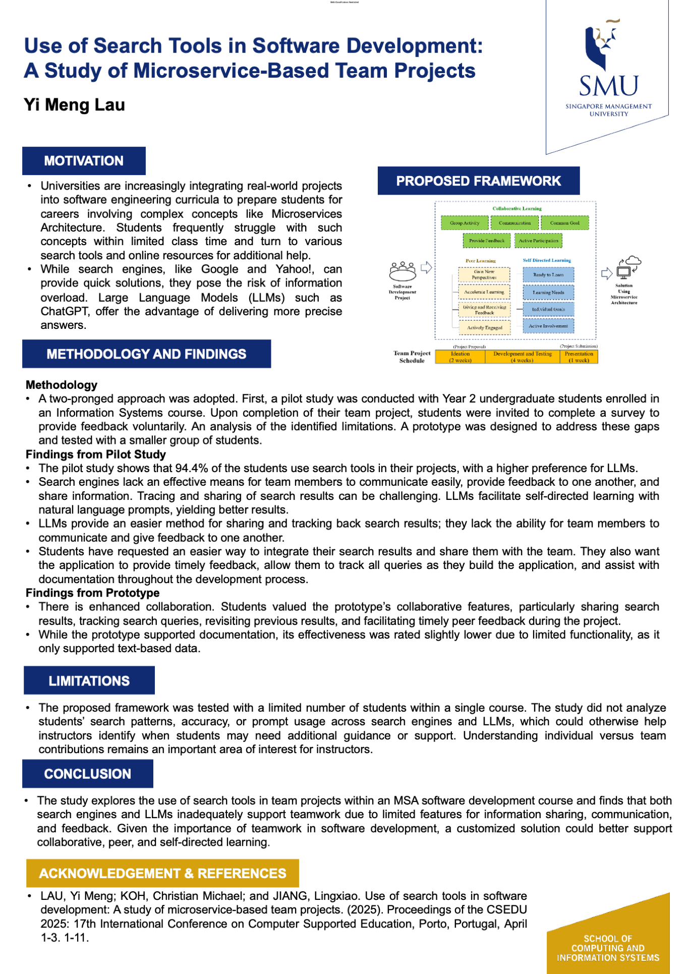 Use of Search Tools in Software Development: A Study of Microservice-Based Team Projects