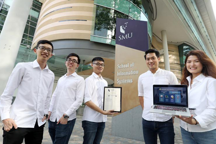 Six SMU students developed an IoT system with sensors that would alert nurses to the movement of the elderly Six SMU students developed an IoT system with sensors that would alert nurses to the movement of the elderly