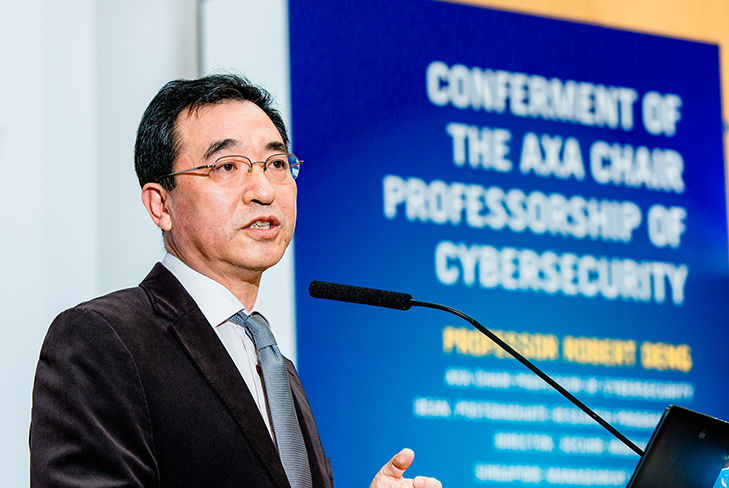 SMU’s Professor Robert Deng conferred AXA Chair Professorship of Cybersecurity