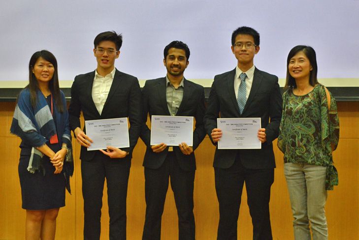 Team TriSAS wins SAS-SMU Analytics Competition