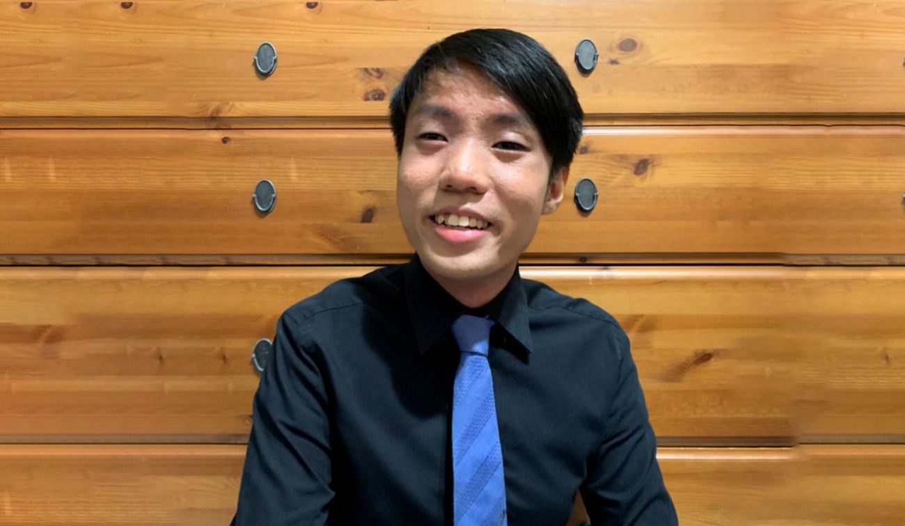 SMU Student Joshua Tseng advocating for the visually impaired community