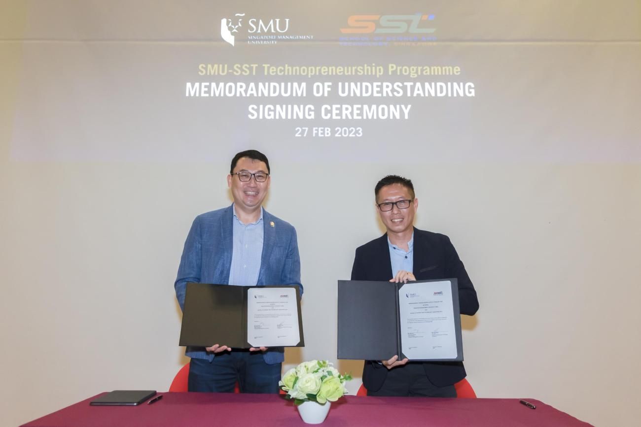 SMU Academy and SST to partner in new technopreneurship programme