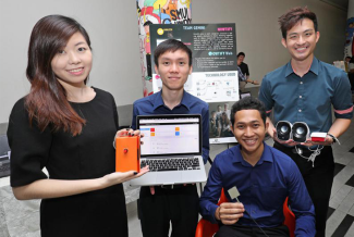 SMU students designed chairs fitted with sensors to prevent seniors from falling