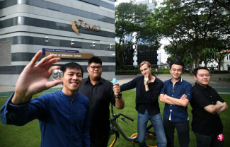 SMU students invent sensors that reveal bicycle parking zones and remaining lots