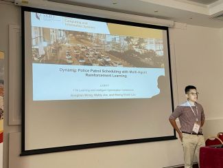 SMU MITB Student Presents Groundbreaking Research on Police Patrol Scheduling at LION17 Conference