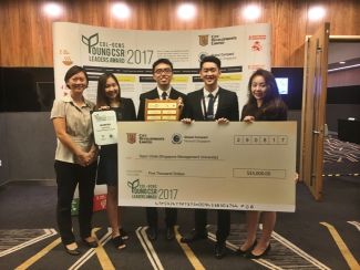 SMU Takes Top Prize at the CDL-Global Compact Network Singapore (GCNS) Young CSR Leaders Award 2017